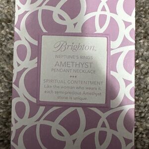 NWT Brighton Amethyst Heart Pendant Necklace Neptune’s Rings